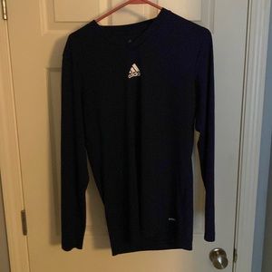 Navy Long Sleeve Adidas Undershirt/Compression Shirt